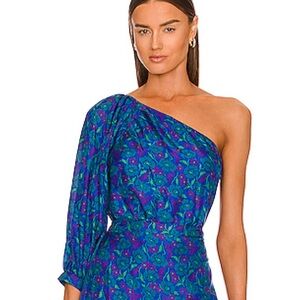 VERONICA BEARD Lyric Top in Cobalt Multi NWT size 4